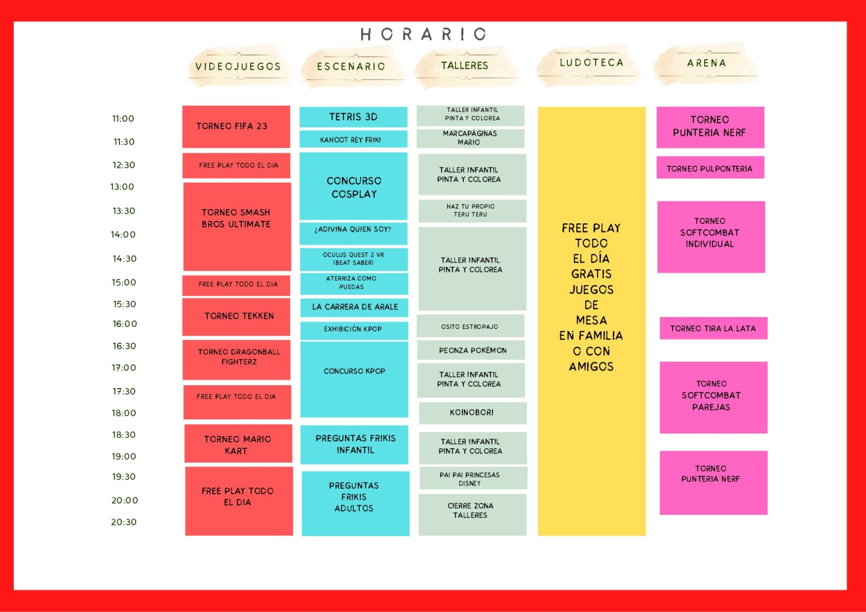horarios