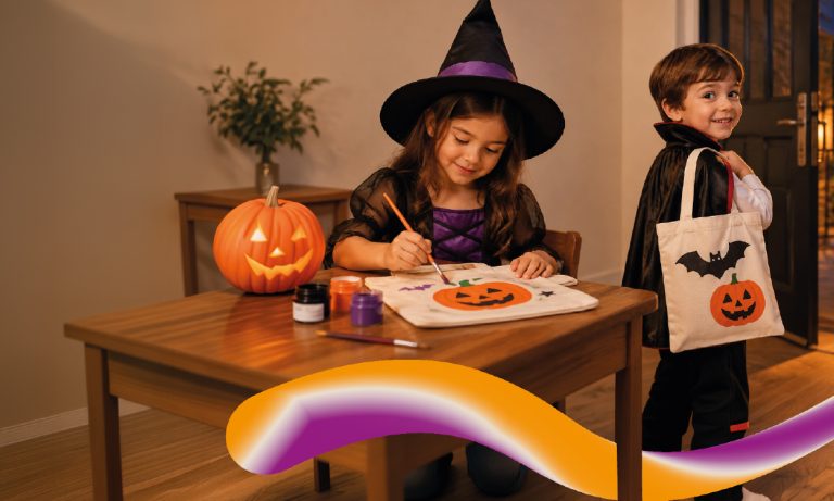 Pinta y decora tu bolsa de Halloween